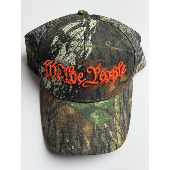 Port Authority 2A 1791 Camo Hat – Second Amendment Trucker Cap – Mesh Back - Picture 2 of 5